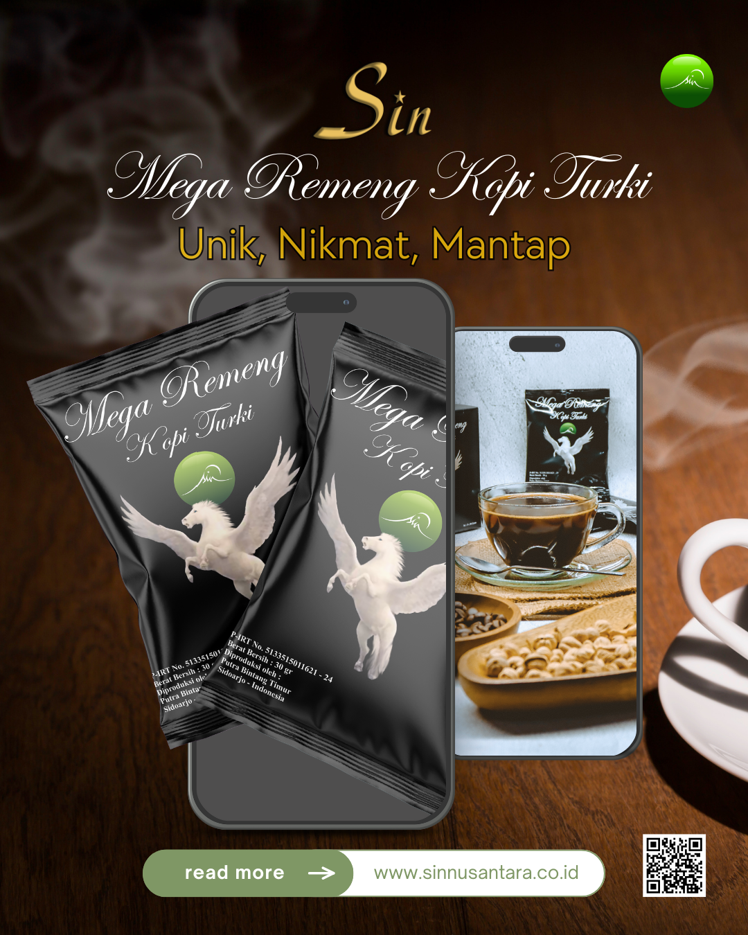 Sin Mega Remeng Kopi Turki - Unik, Nikmat, Mantap